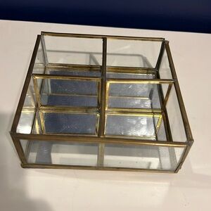 Anthropologie Mirrored Jewelry Tray